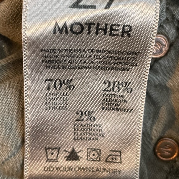 MOTHER jeans green sz 27 The Looker Sherwood Forest green - Picture 8 of 10